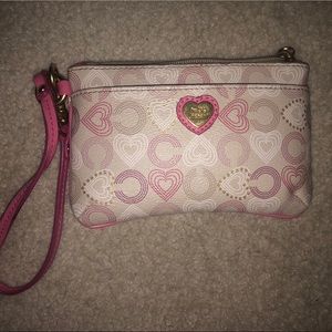 Nude & Pink Coach Wristlet/Wallet